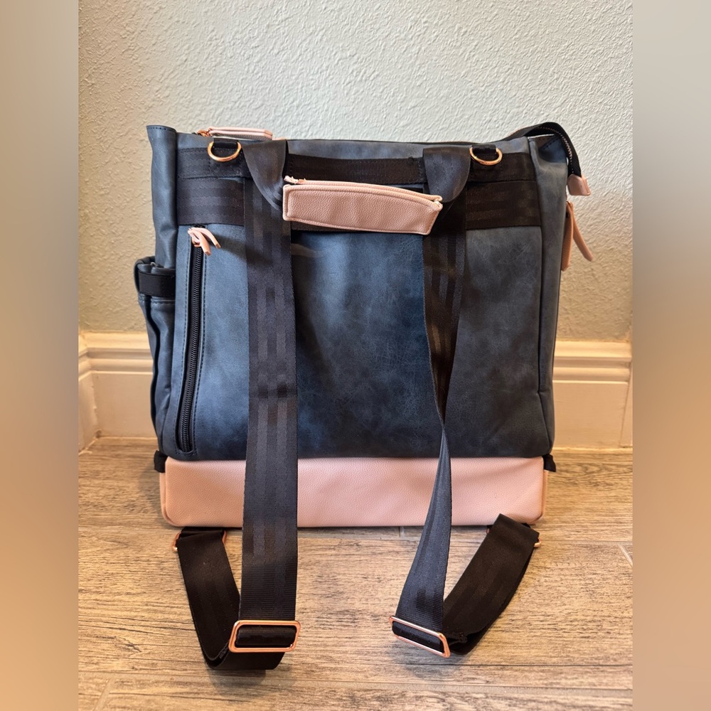 Petunia Pickle Bottom Pivot Backpack Multiple Carry Option Indigo Diaper bag - Picture 3 of 9